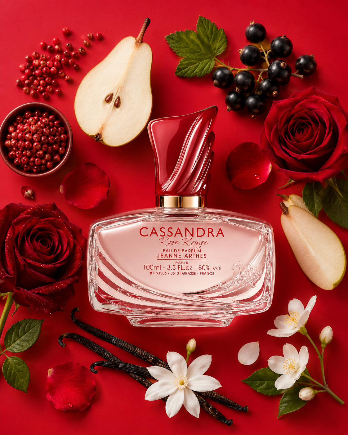 Cassandra Rose Rouge - Jeanne Arthes Parfums - 4
