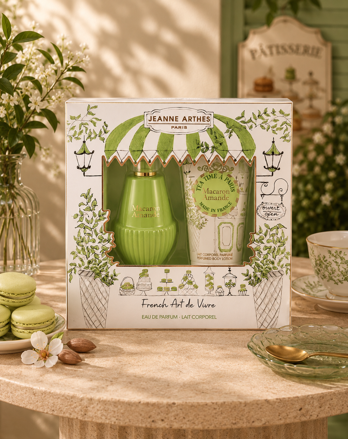 Coffret Tea Time à Paris  Macaron Amande - Jeanne Arthes Parfums - 2