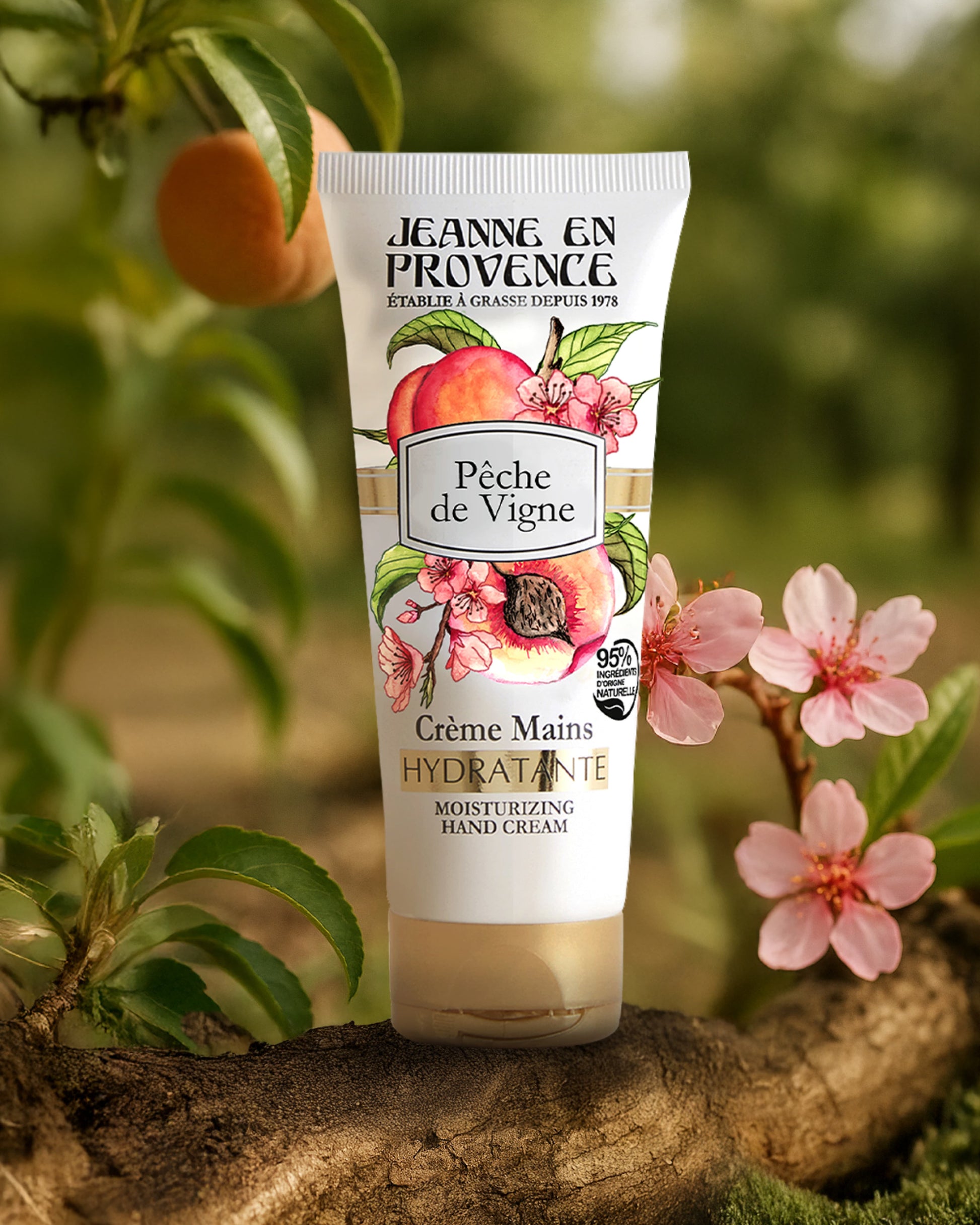 Crème Mains Nourissante Pêche de Vigne - Jeanne Arthes Parfums - 1