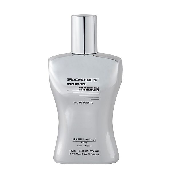 Flacon de parfum homme Rocky Man irridium