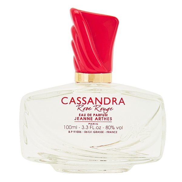 Flacon eau de parfum femme Cassandra rose rouge Jeanne Arthes