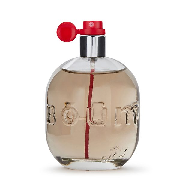 Flacon eau de toilette homme boom metal