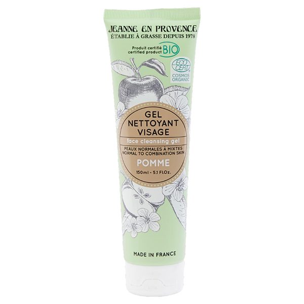 Tube de gel nettoyant visage pomme Jeanne en Provence
